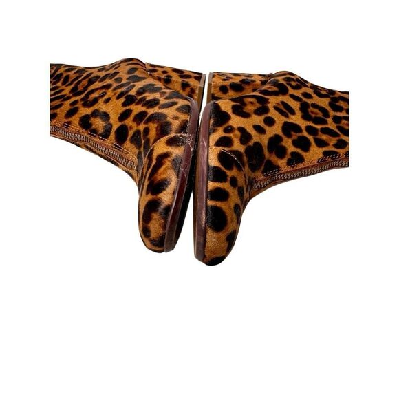 Madewell the amalia zip boots in leopard calf hair print size 5 - Picture 13 of 14